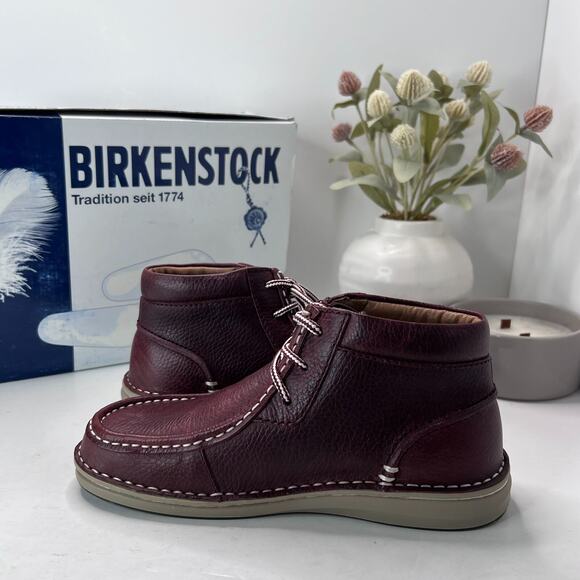 Birkenstock Pasadena High Leather Chukka Boot NL-Chestnut Unisex L6/M4 EU 37 NWB - Picture 7 of 10